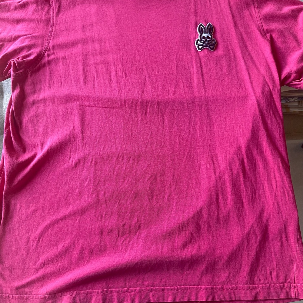 Psycho Bunny Pink Short Sleeve Tee Mens Size 6 or Large